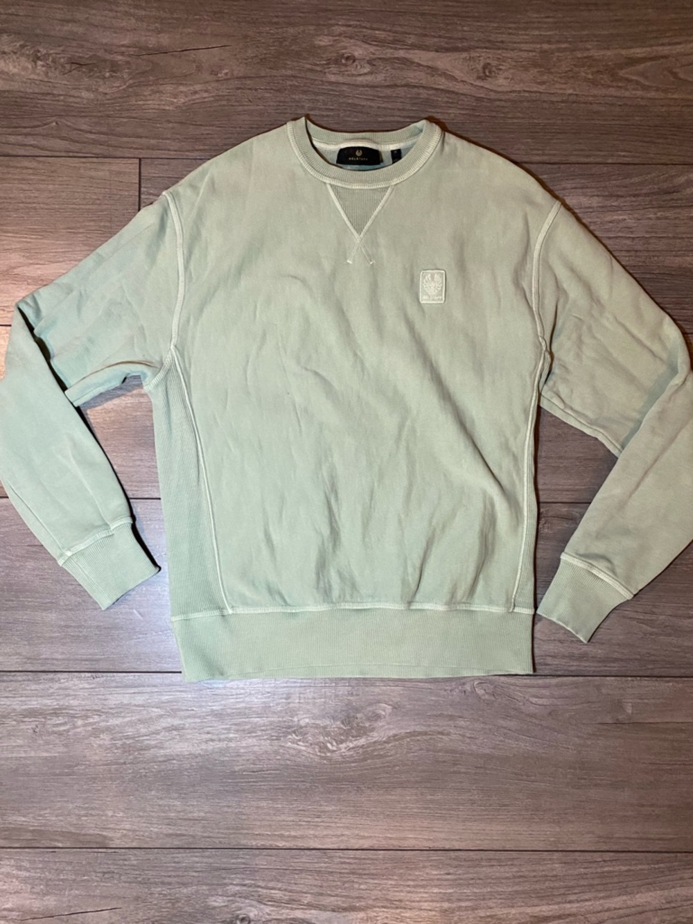 VGUC BELSTAFF Mineral Outliner Crewneck Sweatshirt Sage Green